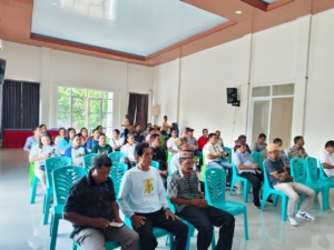 Babinsa Batu Cermin Hadiri Rapat Pembentukan Panitia Peresmian Kantor Desa