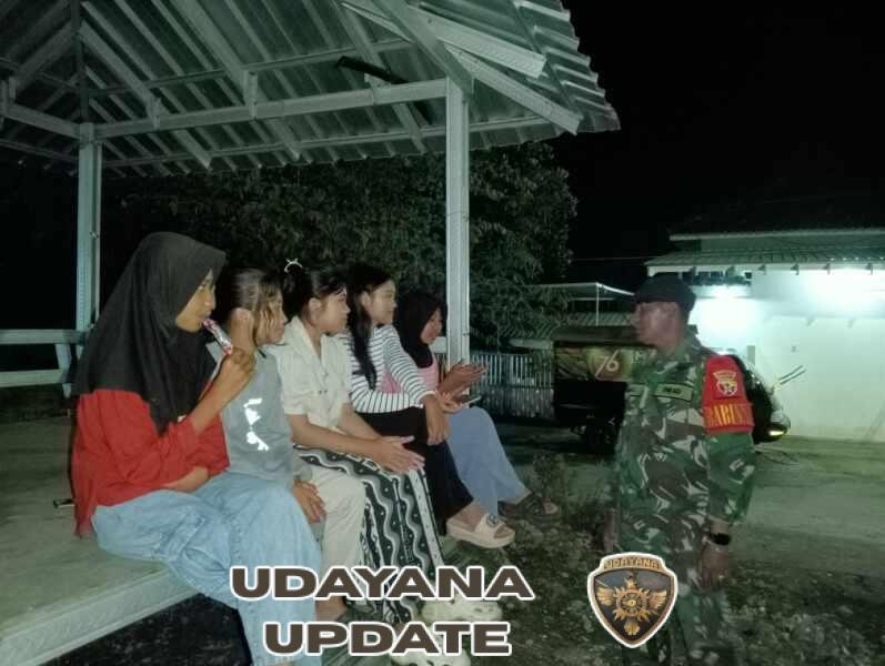 Piket Koramil 1628-05/Jereweh Gelar Patroli Malam, Situasi Jereweh Aman dan Kondusif