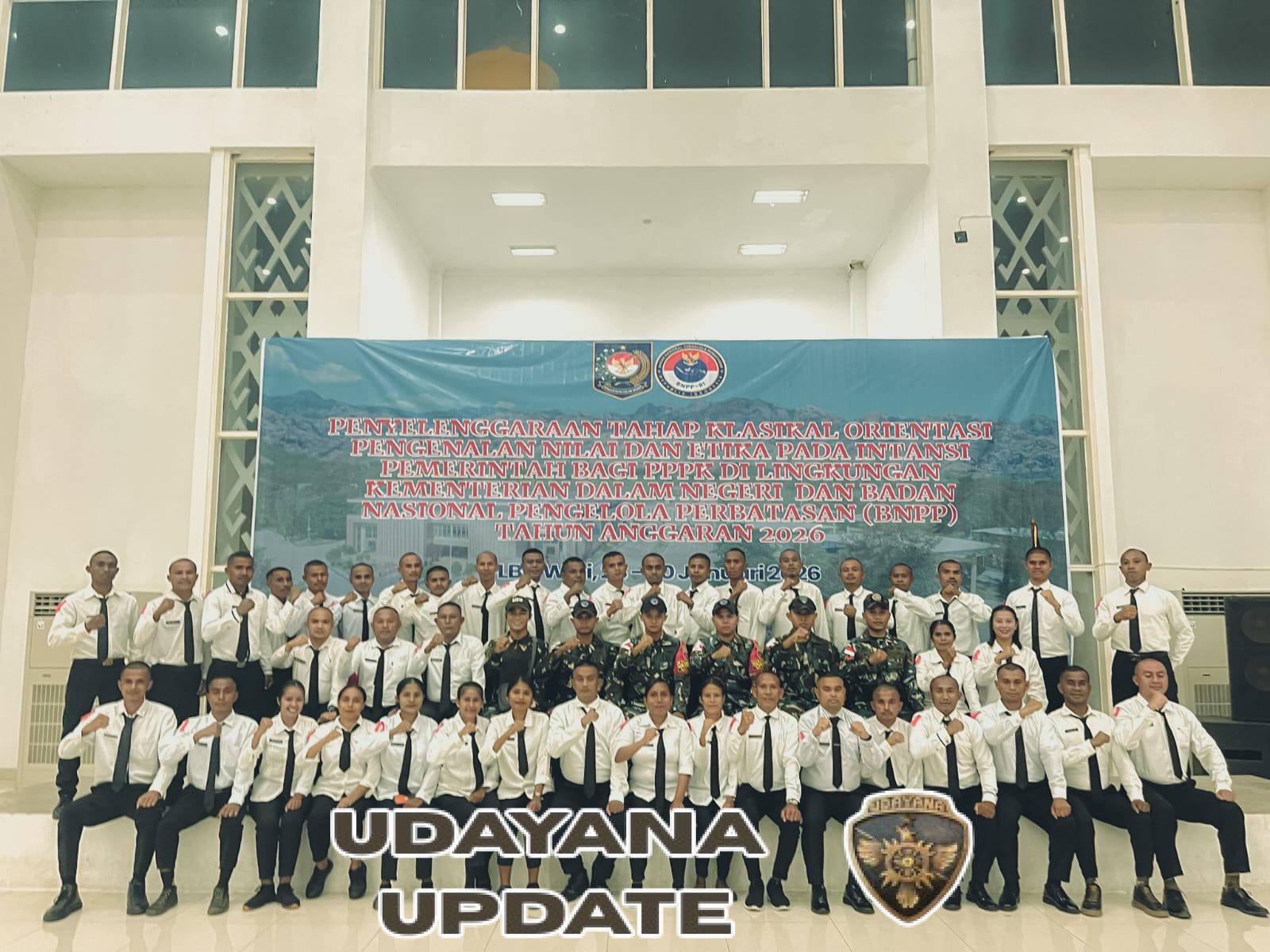 Perkokoh Sinergitas, Satgas Pamtas Yonarhanud 2 Kostrad Bersama PLBN Wini Orientasi Etika PPPK