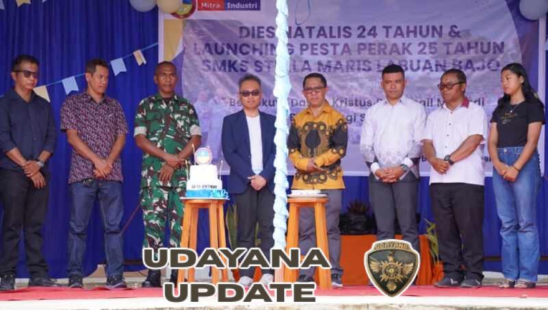 HUT ke-24 SMKS Stella Maris Labuan Bajo Dirayakan Khidmat, Pasilog Kodim 1630/Mabar Turut Hadir