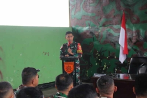 Kuatkan Motivasi Prajurit, Dansatgas Pamtas Yonarhanud 2 Kostrad Adakan Jam Komandan