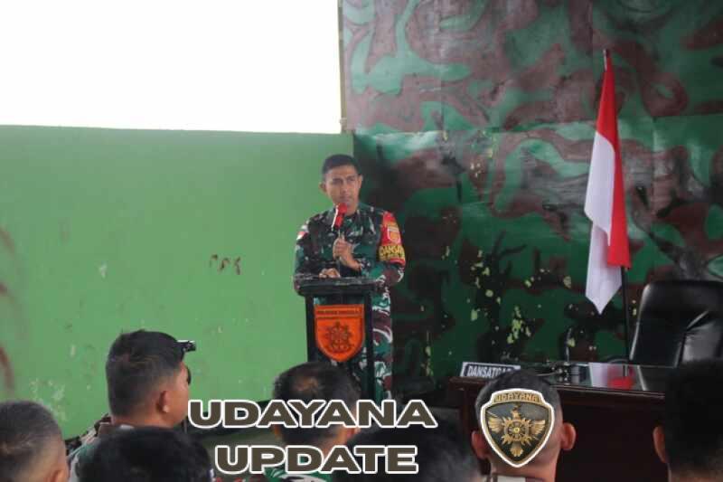 Kuatkan Motivasi Prajurit, Dansatgas Pamtas Yonarhanud 2 Kostrad Adakan Jam Komandan
