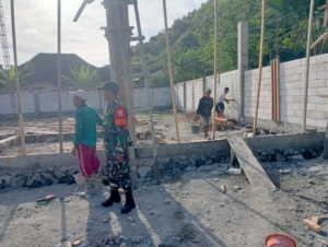 Babinsa Koramil Jereweh Laksanakan Pengawasan Koperasi Merah Putih di Desa Beru