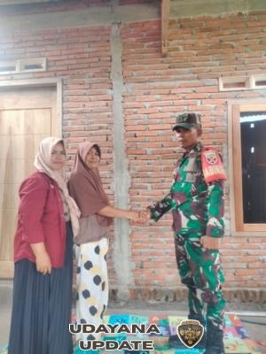 Babinsa Lalarliang Dampingi Tim AGR Dokumentasikan Manfaat Kartu KSB Maju Perumahan