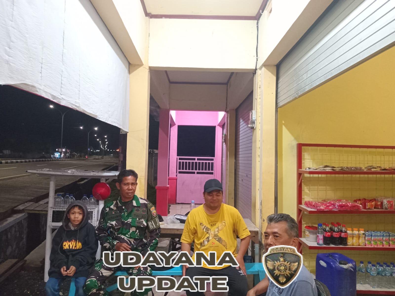 Koramil 1628-04/Poto Tano Intensifkan Patroli Malam Jaga Kamtibmas Wilayah