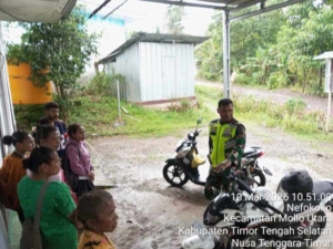 Babinsa Nefokoko Aktif Monitor Wilayah, Warga Diimbau Utamakan Keamanan Saat Beraktivitas