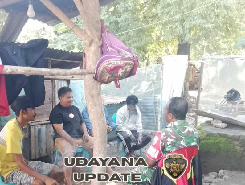 Babinsa Koramil 1618-05/Biut, Aktif Pantau Wilayah, Duduk Bersama Warga Hauteas