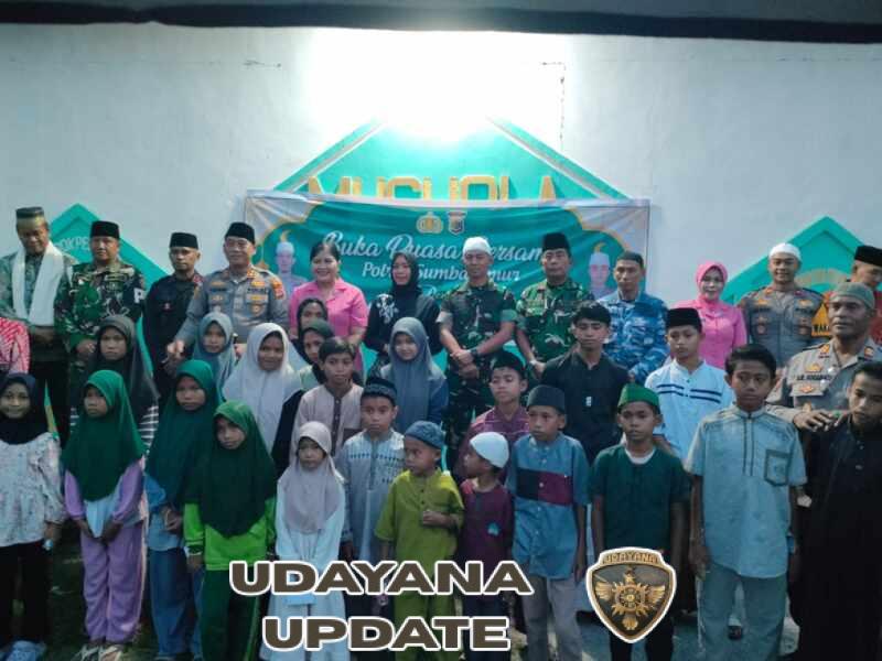 Mewakili Dandim, Kasdim 1601/Sumba Timur Ikuti Buka Puasa Bersama di Ponpes Al-Abron