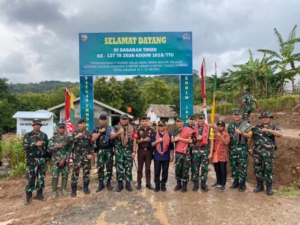 Kunjungan Strategis di Tapal Batas, Tim Wasev Waaster Kasad Tinjau Langsung Sasaran Fisik TMMD Kodim 1618/TTU