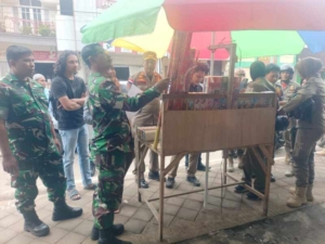 TNI Turun Langsung, Kodim 1628/Sumbawa Barat Ikut Apel dan Patroli Penertiban Petasan