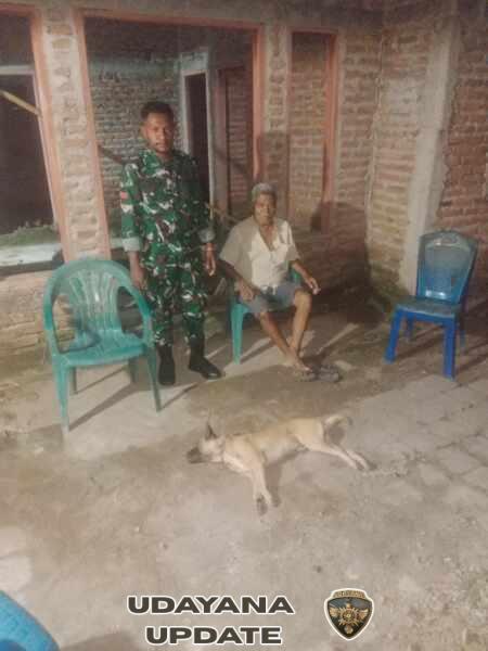 Babinsa Koramil 1603-04/Kewapante Hadiri Mediasi Penanganan Anjing