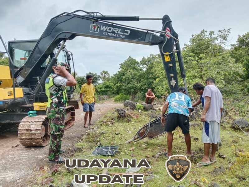 Babinsa Koramil 1627-03/Batutua Monitoring Pembangunan KDKMP Desa Oelua