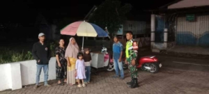 ‎Koramil 1607-03/Ropang Gelar Patroli Malam Rutin, Sasar Jalur Rawan dan Pemukiman Warga
