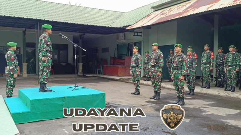 Kodim Tabanan Gelar Upacara Bendera Rutin, Kasdim Tekankan Profesionalisme Sebagai Prajurit