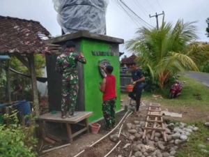 Wujudkan Kesejahteraan Air Bersih, Dansatgas TMMD Jembrana: Pengerjaan Sumur Bor Desa Penyaringan Capai 90%