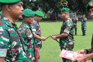 Enam Personel Kodim 1607/Sumbawa Pindah Satuan, Dandim Sampaikan Apresiasi dan Pesan Pengabdian