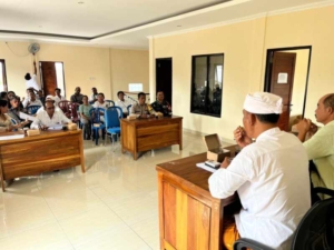 Babinsa Koramil Banjarangkan Hadiri Musyawarah Desa Nyanglan