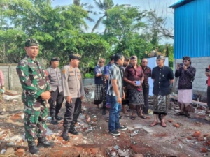 Danramil Dawan Hadiri Peletakan Batu Pertama Pembangunan Gedung KDKMP Desa Kusamba