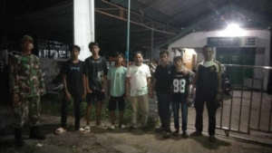 Jaga Kondusifitas Daerah, Anggota Koramil Intensifkan Patroli Malam