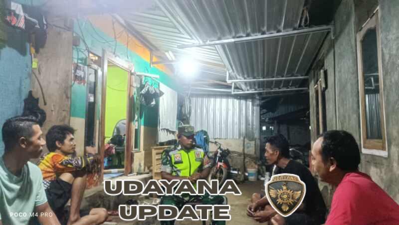 Antisipasi Gangguan Kamtibmas, Koramil 1607-04/Alas Gencarkan Patroli Malam
