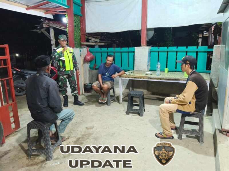 TNI Hadir di Tengah Masyarakat, Koramil Ropang Gelar Patroli Malam di Lenangguar