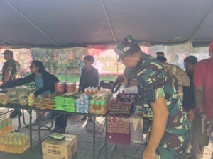 Kodim Klungkung Ikut Serta Bazar Ramadhan Yang Digelar Kodam IX Udayana