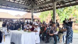 Babinsa Petak Kaja Kawal Penilaian Ogoh-Ogoh Gianyar, Kreativitas Pemuda Sambut Hari Raya Nyepi