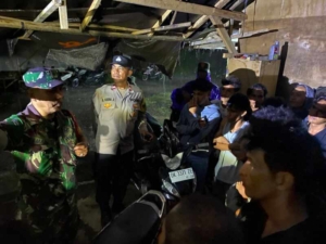 Babinsa Mas Bersama Bhabinkamtibmas dan Linmas Gelar Patroli serta Sidak Duktang Jelang Hari Raya Nyepi dan Idul Fitri