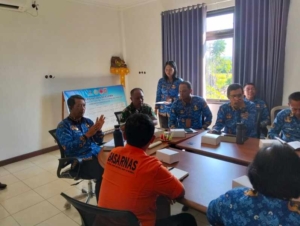 Kasdim 1623/Karangasem Hadiri Rakor Kesiapan Bencana Mudik Lebaran 2026