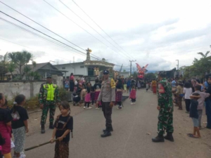 Jaga Kondusifitas, Koramil 1607-07/Lunyuk Kawal Arak Ogoh-Ogoh di Lunyuk