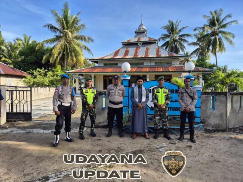 Sinergi Babinsa dan Bhabinkamtibmas Amankan Sholat Idul Fitri di Wuakerong, Berjalan Aman dan Khidmat