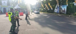 Anggota Kodim 1623/Karangasem Bersama Instansi Terkait Laksanakan Pengamanan Pasca Lebaran