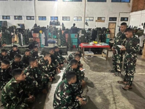 Sebagai Hamba Tuhan Yang Maha Esa, Prajurit Denma Brigif TP 31/PS Laksanakan Pembinaan Mental Rohani Setiap Malam Jumat
