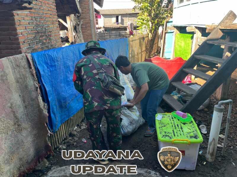 Solidaritas TNI dan Warga, Gotong Royong Tangani Dampak Kebakaran
