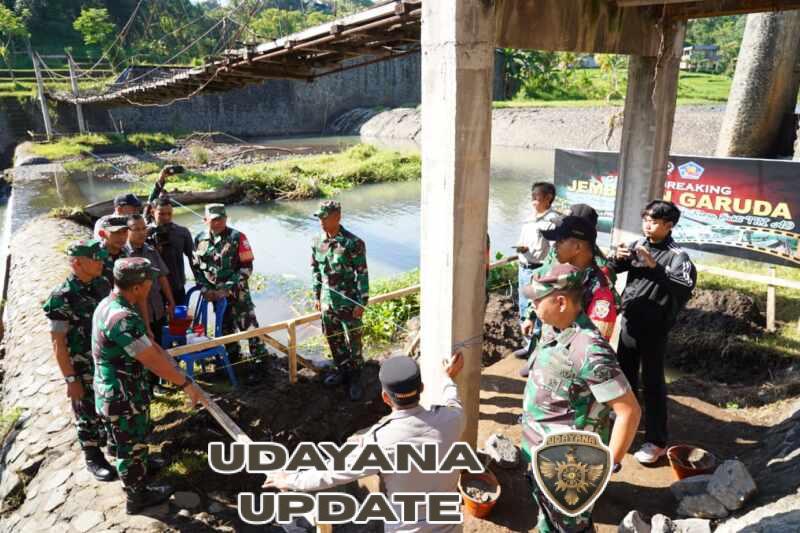 Negara Hadir untuk Rakyat, Kasdam IX/Udayana Pimpin Groundbreaking 24 Titik Jembatan Garuda
