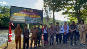 Kodim 1603/Sikka Dukung Groundbreaking Jembatan Gantung Perintis Garuda di Talibura untuk Tingkatkan Konektivitas Wilayah