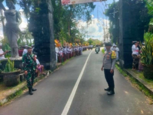 Tiga Pilar Desa Timuhun Kawal Upacara Keagamaan