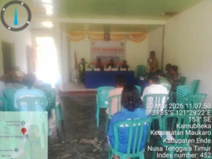 Babinsa Kodim 1602/Ende Hadiri Rapat Paripurna BPD Desa Muninggasa Bahas LKPPD dan KDKMP