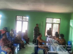 Babinsa Seki Dampingi Pengobatan Gratis Warga