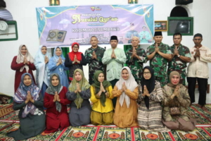 ‎Prajurit dan Keluarga Kodim 1607/Sumbawa Khidmat Ikuti Peringatan Nuzulul Qur’an