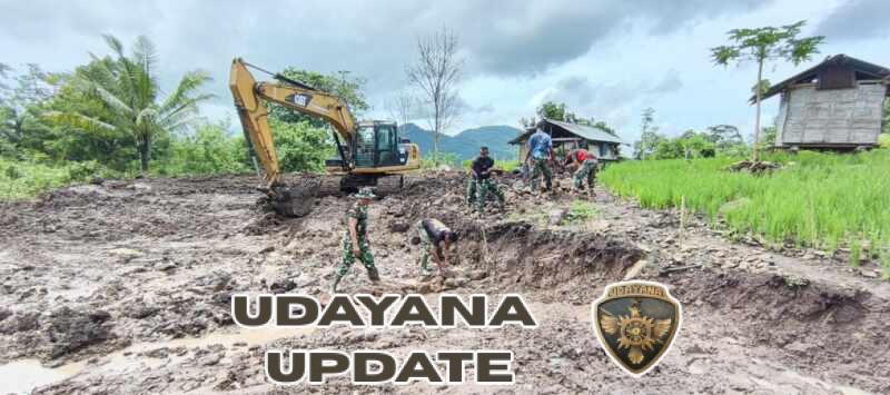 Dukung Akses Ekonomi Warga, Satgas TMMD Ke-127 Kodim 1603/Sikka Mulai Persiapan Crossway di Waiblama