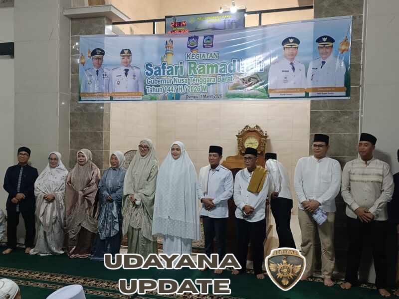 Dandim 1614/Dompu Dampingi Safari Ramadhan Wagub NTB di Dompu, Kegiatan Berjalan Aman dan Lancar