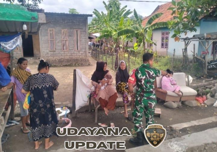 Babinsa Desa Kiwu Ingatkan Bahaya Sampah dan Saluran Air Tersumbat