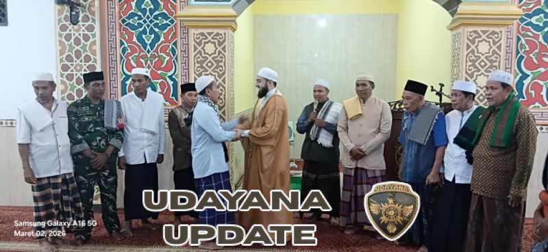 Sinergi Danramil 1614-01/Dompu dan Babinsa Sukseskan Safari Dakwah Ulama Palestina di Babussalam