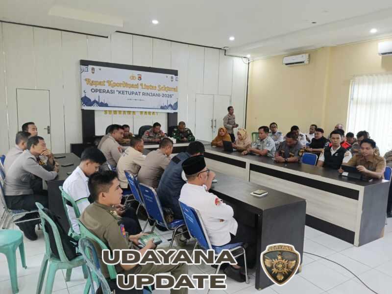 Komitmen TNI Jaga Stabilitas, Dandim 1628/SB Hadir dalam Rakor Pengamanan Mudik Lebaran