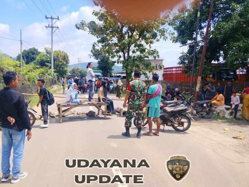 Jalan Kembali Normal Berkat Peran Aktif Babinsa dan Aparat Kepolisian