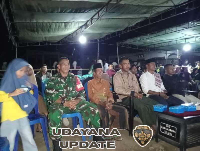 Dukung Kegiatan Keagamaan Warga, Babinsa Karamabura Hadir di Pembukaan Gema Ramadhan