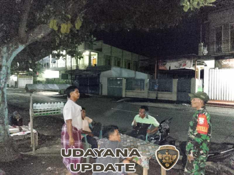 Babinsa Desa O’o Bersama Karang Taruna Gelar Patroli Ronda Malam dan Edukasi Remaja