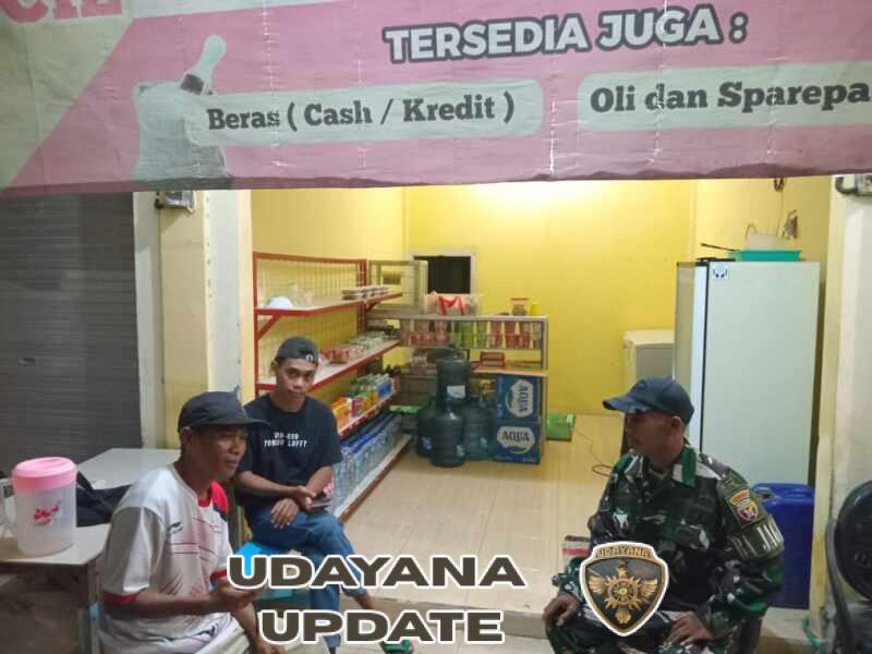 Patroli Malam Koramil 1628-04/Poto Tano, Tingkatkan Keamanan Wilayah Kecamatan Poto Tano