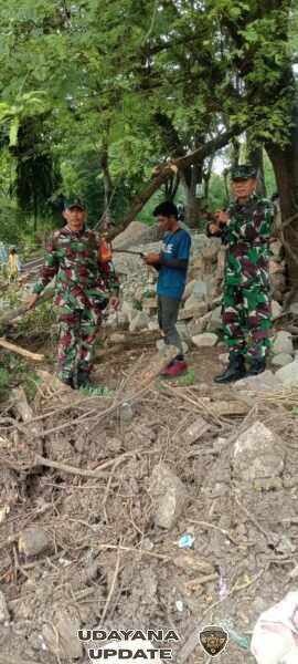 Danramil Seteluk Tinjau Langsung Pengerjaan KDKMP di Desa Lamusung